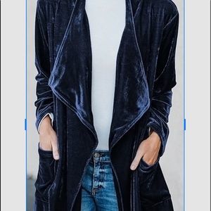 Super Cute! Navy Velvet Jacket